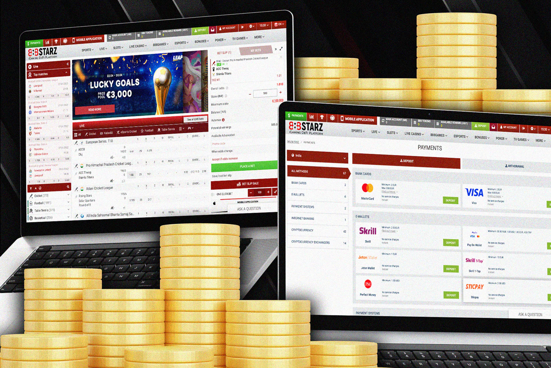 How to bet at 888starz